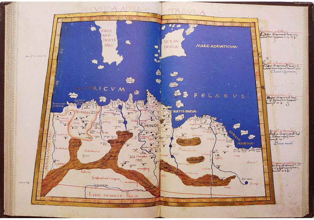 Atlas-Claudius Ptolomeus-manuscrito iluminado códice-libro facsímil-Vicent García Editores-12 África.